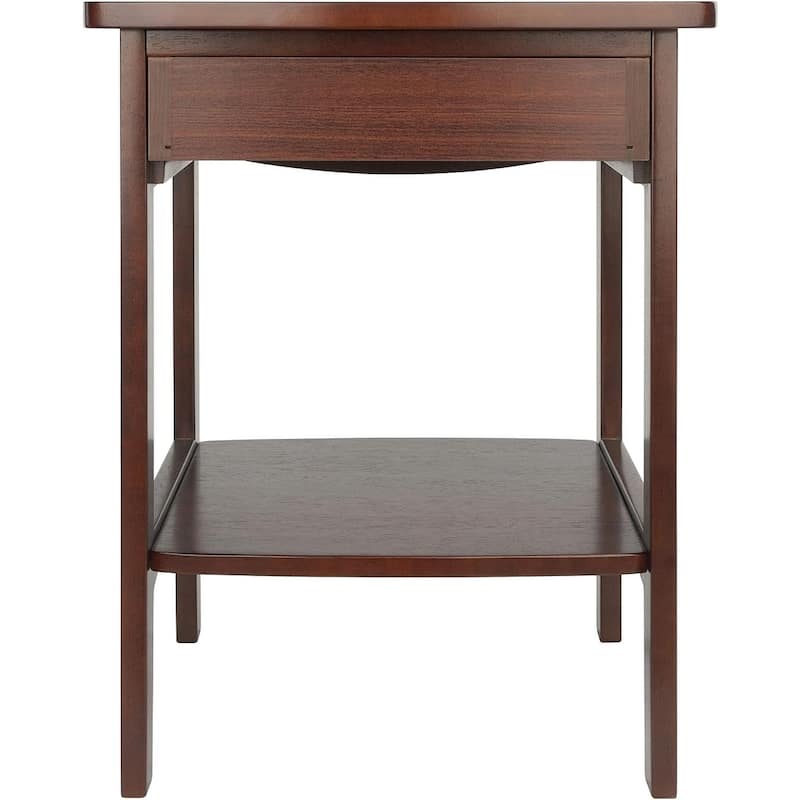 Wood Claire Accent Table 18.11"D x 18.03"W x 22"H Bed Bath & Beyond